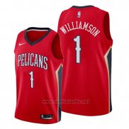 Camiseta New Orleans Pelicans Zion Williamson #1 Statement 2019-20 Rojo
