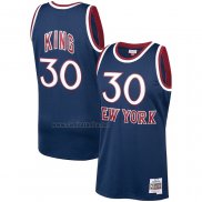 Camiseta New York Knicks Bernard King #30 Mitchell & Ness 1982-83 Azul