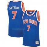 Camiseta New York Knicks Carmelo Anthony #7 Mitchell & Ness 2012-13 Azul