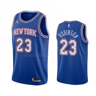 Camiseta New York Knicks Mitchell Robinson #23 Statement 2020-21 Azul