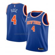 Camiseta Nino New York Knicks Derrick Rose #4 Icon Azul