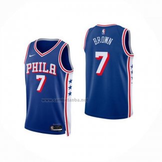 Camiseta Nino Philadelphia 76ers Jaylen Brown NO 7 Icon 2025-26 Azul