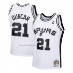 Camiseta Nino San Antonio Spurs Tim Duncan #21 Mitchell & Ness 1998-99 Blanco