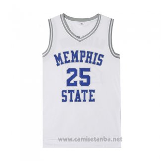 Camiseta Pelicula Memphis Hardaway #25 Blanco