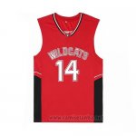 Camiseta Pelicula Wildcats Bolton #14 Rojo