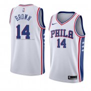 Camiseta Philadelphia 76ers Anthony Brown #14 Association 2018 Blanco