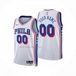 Camiseta Philadelphia 76ers Personalizada Association 2024-25 Blanco