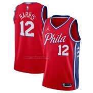 Camiseta Philadelphia 76ers Tobias Harris #12 Statement Rojo