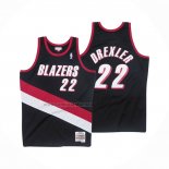 Camiseta Portland Trail Blazers Clyde Drexler #22 Mitchell & Ness 1991-92 Negro