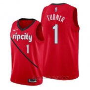 Camiseta Portland Trail Blazers Evan Turner #1 Earned 2019 Rojo