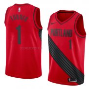 Camiseta Portland Trail Blazers Evan Turner #1 Statement 2018 Rojo