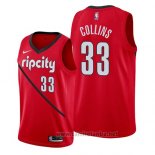 Camiseta Portland Trail Blazers Zach Collins #33 Earned 2019 Rojo
