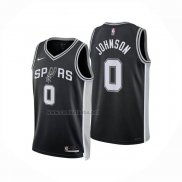 Camiseta San Antonio Spurs Keldon Johnson NO 0 Icon 2025-26 Negro
