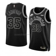 Camiseta San Antonio Spurs Romeo Langford #35 Classic 2022-23 Negro