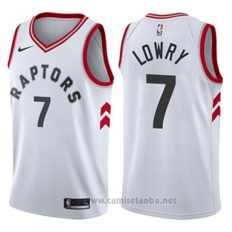 Camiseta Toronto Raptors Kyle Lowry #7 2017-18 Blanco