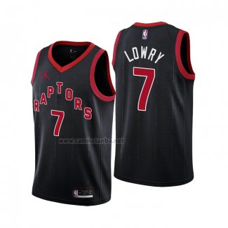 Camiseta Toronto Raptors Kyle Lowry #7 Statement 2020-21 Negro