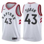 Camiseta Toronto Raptors Pascal Siakam #43 Association 2017-18 Blanco