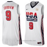 Camiseta USA 1992 Michael Jordan #9 Blanco