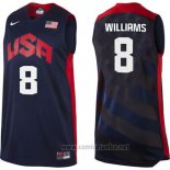 Camiseta USA 2012 Deron Williams #8 Negro