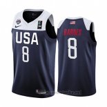 Camiseta USA Harrison Barnes #8 2019 FIBA Basketball World Cup Azul