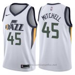 Camiseta Utah Jazz Donovan Mitchell #45 Association 2017-18 Negro