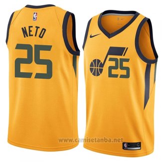 Camiseta Utah Jazz Raul Neto #25 Statement 2018 Amarillo