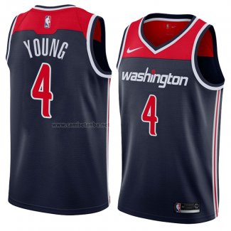 Camiseta Washington Wizards Mike Young #4 Statement 2018 Negro