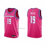 Camiseta Washington Wizards Raul Neto #19 Ciudad 2022-23 Rosa
