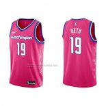 Camiseta Washington Wizards Raul Neto #19 Ciudad 2022-23 Rosa