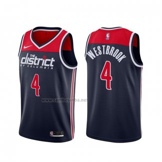 Camiseta Washington Wizards Russell Westbrook #4 Association 2020-21 Azul