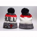 Gorro Beanie Chicago Bulls New Era Blanco Negro
