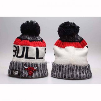 Gorro Beanie Chicago Bulls New Era Blanco Negro