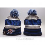 Gorro Beanie Oklahoma City Thunder Azul Gris