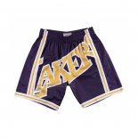 Pantalone Los Angeles Lakers Mitchell & Ness Big Face Amarillo Violeta