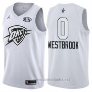 Camiseta All Star 2018 Oklahoma City Thunder Russell Westbrook #0 Blanco