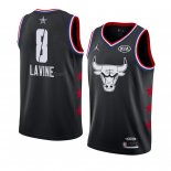 Camiseta All Star 2019 Chicago Bulls Zach Lavine #8 Negro