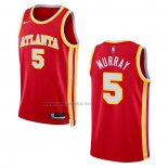 Camiseta Atlanta Hawks Dejounte Murray #5 Icon 2022-23 Rojo