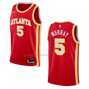 Camiseta Atlanta Hawks Dejounte Murray #5 Icon 2022-23 Rojo