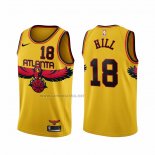 Camiseta Atlanta Hawks Solomon Hill #18 Ciudad 2021-22 Amarillo