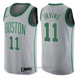 Camiseta Boston Celtics Kyrie Irving #11 Ciudad Gris