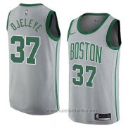 Camiseta Boston Celtics Semi Ojeleye #37 Ciudad 2018 Gris