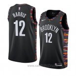 Camiseta Brooklyn Nets Joe Harris #12 Ciudad 2019 Negro
