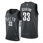 Camiseta Brooklyn Nets Nicolas Claxton #33 Statement 2019-20 Negro