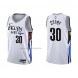 Camiseta Brooklyn Nets Seth Curry #30 Ciudad 2022-23 Blanco