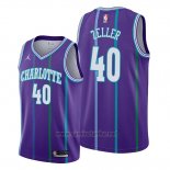 Camiseta Charlotte Hornets Cody Zeller #40 Classic 2019-20 Violeta