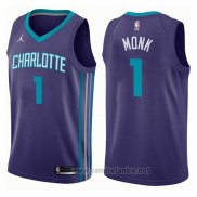 Camiseta Charlotte Hornets Malik Monk #1 Statement 2017-18 Violeta