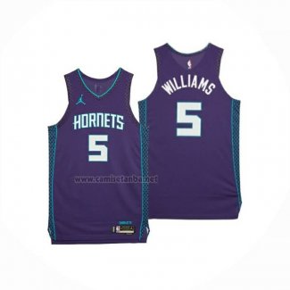 Camiseta Charlotte Hornets Mark Williams NO 5 Statement 2025-26 Violeta