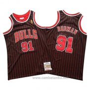 Camiseta Chicago Bulls Dennis Rodman #91 Mitchell & Ness Negro