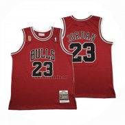 Camiseta Chicago Bulls Michael Jordan NO 23 Autentico 1995-96 Rojo