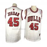 Camiseta Chicago Bulls Michael Jordan #45 Retro Blanco